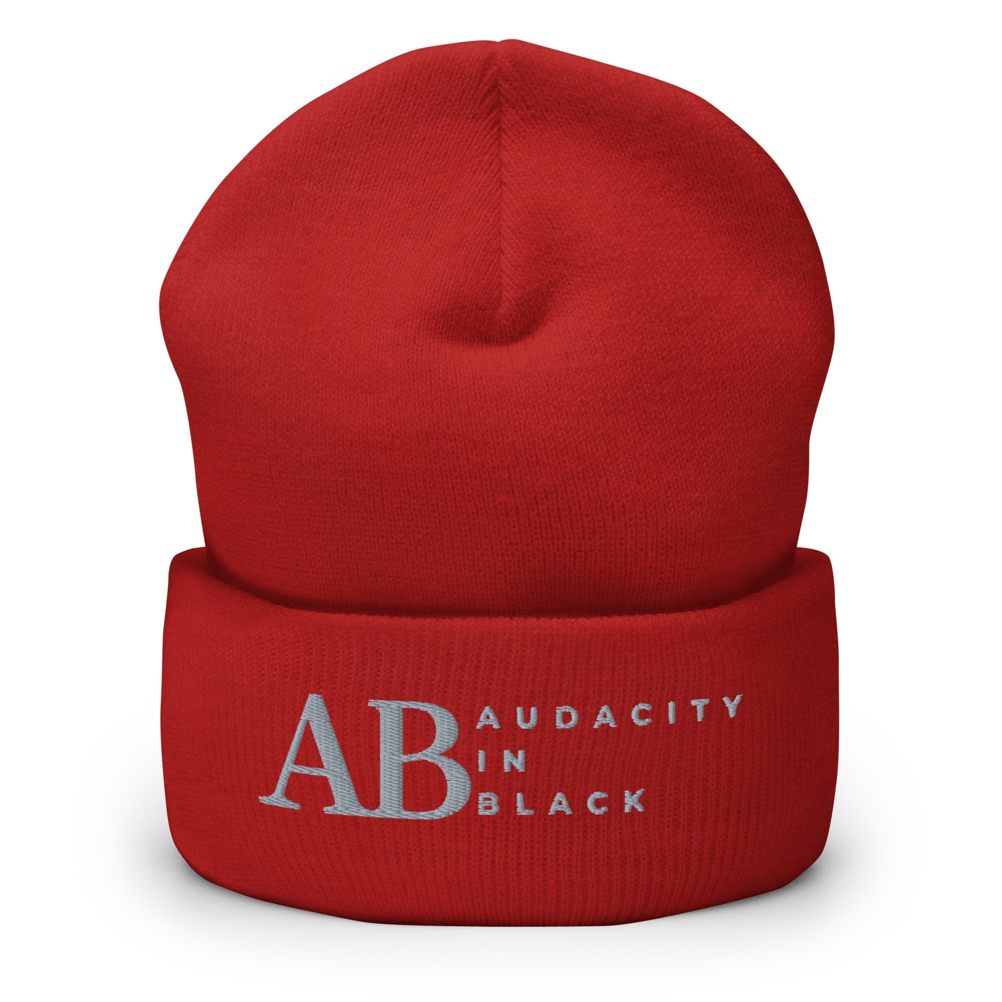 Audacity In Black Cuffed Beanie