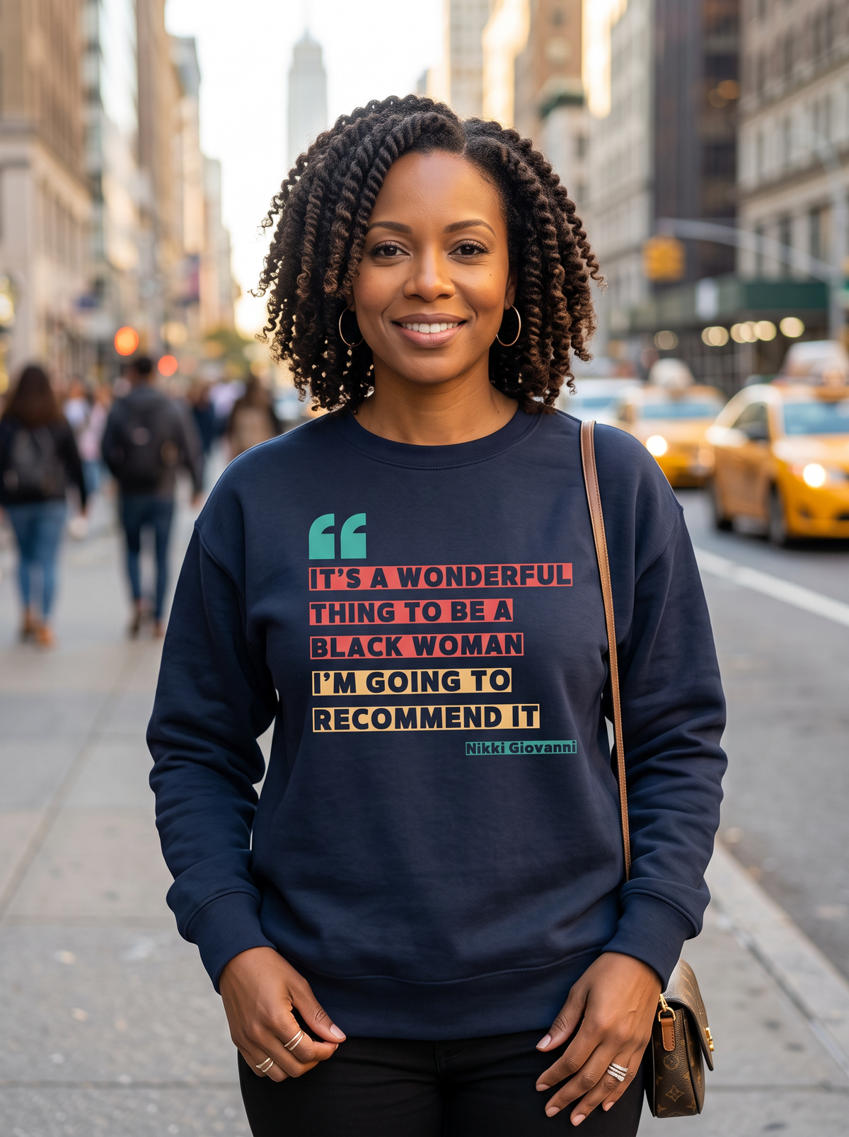 It's a Wonderful Thing To Be A Black Woman   Unisex Premium Sweatshirt