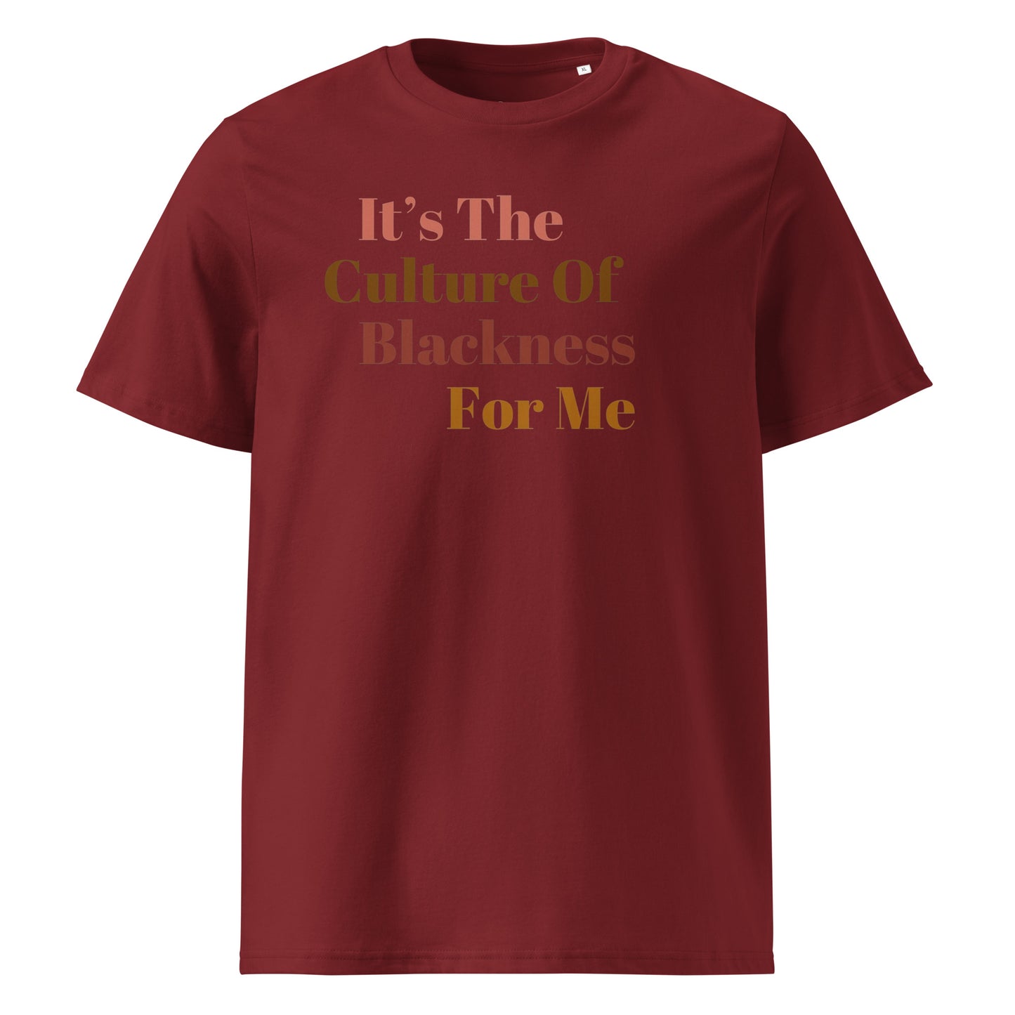 It's The CULTURE Of Blackness For Me...Unisex organic cotton t-shirt